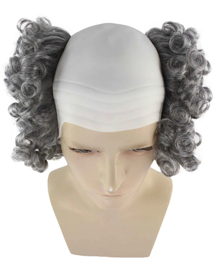 HPO Half Bald Head Curly Men Wig Collection | Premium Breathable Capless Cap Men's 24 HPO Half Bald Head Curly Men Wig Collection | Premium Breathable Capless Cap Men's