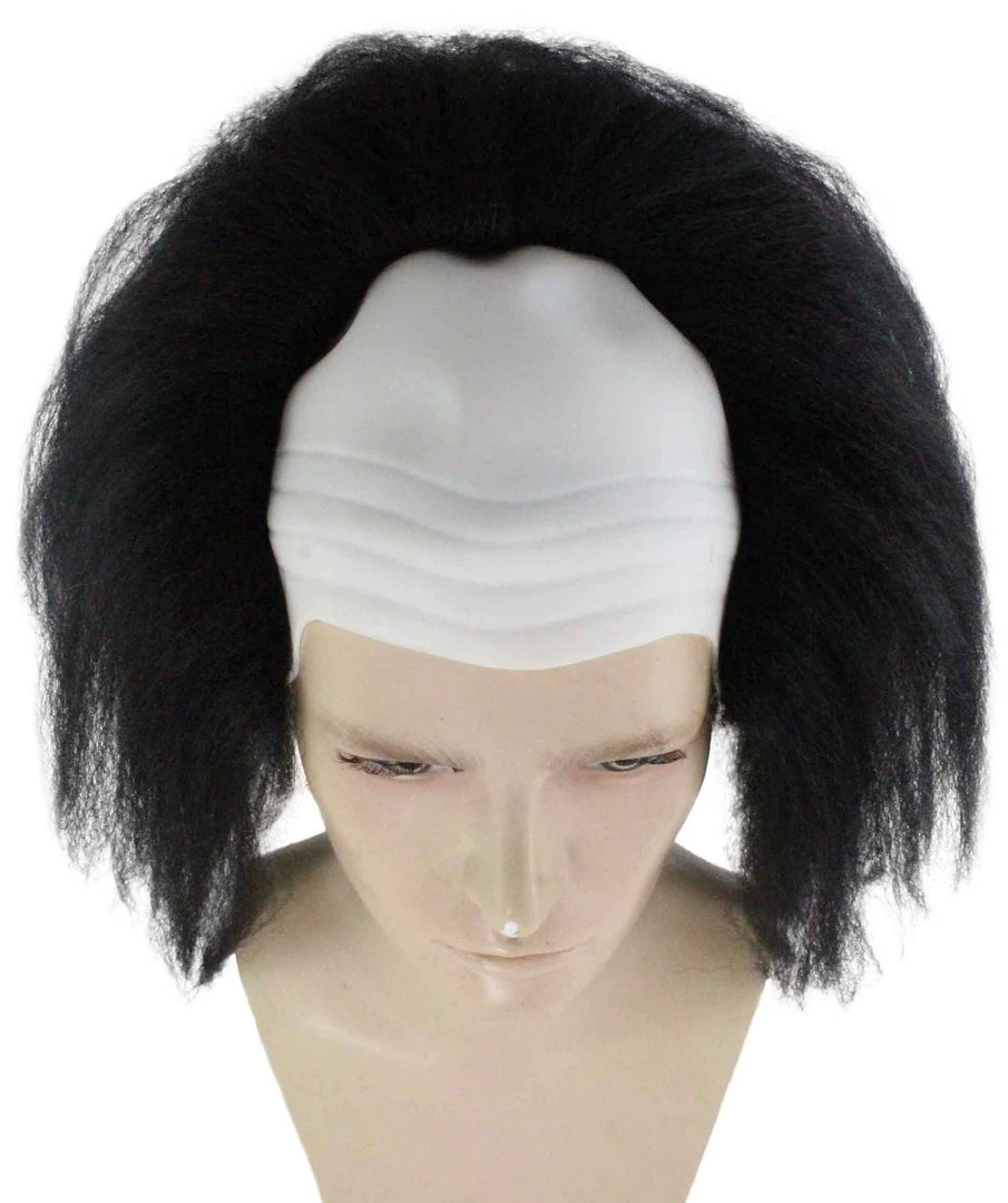HPO Half Bald Head Men Curly Wig 8 HPO Half Bald Head Men Curly Wig