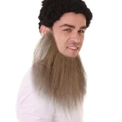HPO Men's Long Beard Set | Dark Brown Cosplay Facial Hair