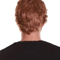 HPO Comic Superhero Brown Colour Wigs With Beard & Moustache For Men | Premium Breathable Capless Cap Men's