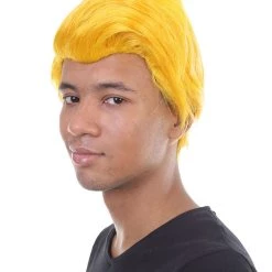 HPO Men's Dolls Movies Character Wig | Yellow Wigs | Premium Breathable Capless Cap 11 HPO Men's Dolls Movies Character Wig | Yellow Wigs | Premium Breathable Capless Cap