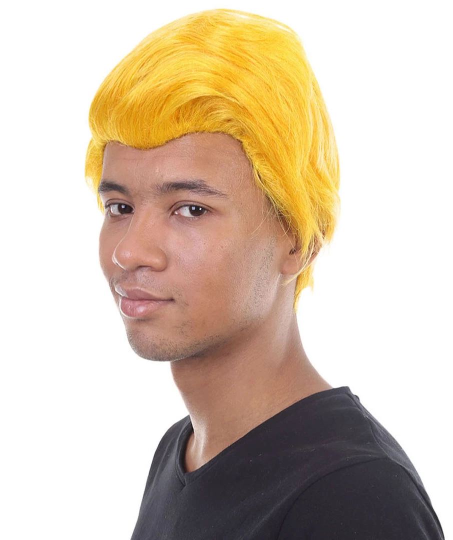 HPO Men's Dolls Movies Character Wig | Yellow Wigs | Premium Breathable Capless Cap 3 HPO Men's Dolls Movies Character Wig | Yellow Wigs | Premium Breathable Capless Cap