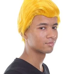 HPO Men's Dolls Movies Character Wig | Yellow Wigs | Premium Breathable Capless Cap 13 HPO Men's Dolls Movies Character Wig | Yellow Wigs | Premium Breathable Capless Cap