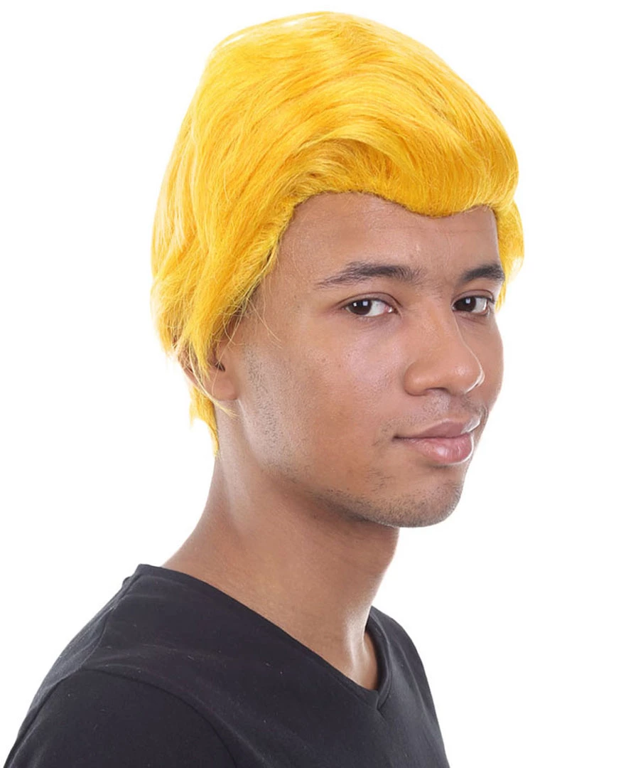 HPO Men's Dolls Movies Character Wig | Yellow Wigs | Premium Breathable Capless Cap 5 HPO Men's Dolls Movies Character Wig | Yellow Wigs | Premium Breathable Capless Cap