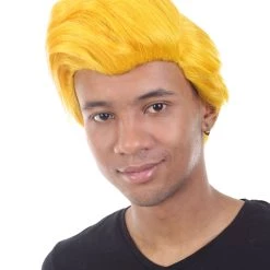 HPO Men's Dolls Movies Character Wig | Yellow Wigs | Premium Breathable Capless Cap
