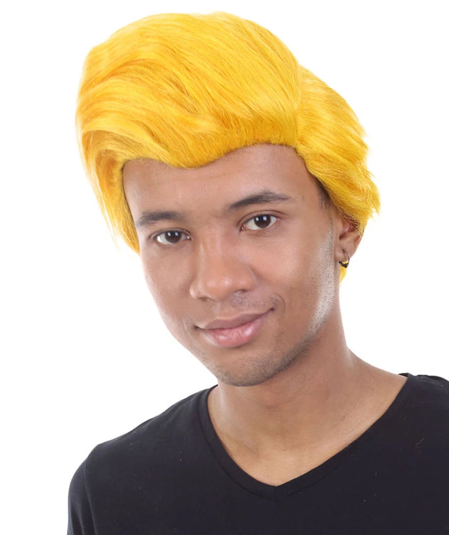 HPO Men's Dolls Movies Character Wig | Yellow Wigs | Premium Breathable Capless Cap 2 HPO Men's Dolls Movies Character Wig | Yellow Wigs | Premium Breathable Capless Cap