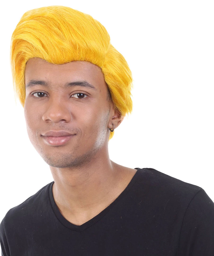HPO Men's Dolls Movies Character Wig | Yellow Wigs | Premium Breathable Capless Cap 1 HPO Men's Dolls Movies Character Wig | Yellow Wigs | Premium Breathable Capless Cap