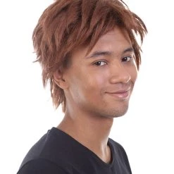 HPO Men's Trainer Wig | Brown Wigs | Premium Breathable Capless Cap