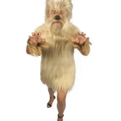 HPO Unisex Women's Hairy Warrior Ape Military Leader Resistance Fighter Multiple Colors Option Cosplay Unisex Costume And Wig Bundle