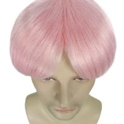 HPO K-Pop | Men's Short Straight Middle Part Pink K Pop Cosplay Wig | Premium Breathable Capless Cap 11 HPO K-Pop | Men's Short Straight Middle Part Pink K Pop Cosplay Wig | Premium Breathable Capless Cap