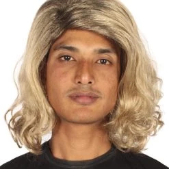 HPO Skateboarder Movie | Men's Shoulder Length Blonde Straight Cosplay Wig | Premium Breathable Capless Cap