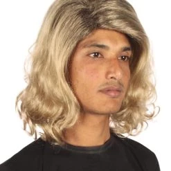 HPO Skateboarder Movie | Men's Shoulder Length Blonde Straight Cosplay Wig | Premium Breathable Capless Cap