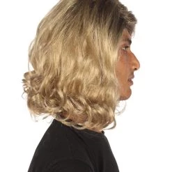 HPO Skateboarder Movie | Men's Shoulder Length Blonde Straight Cosplay Wig | Premium Breathable Capless Cap