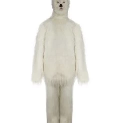 HPO Furry Dog Collection | Men's White Furry Cat Cosplay Costume With Tail