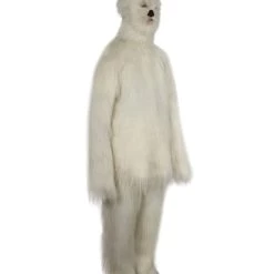 HPO Furry Dog Collection | Men's White Furry Cat Cosplay Costume With Tail