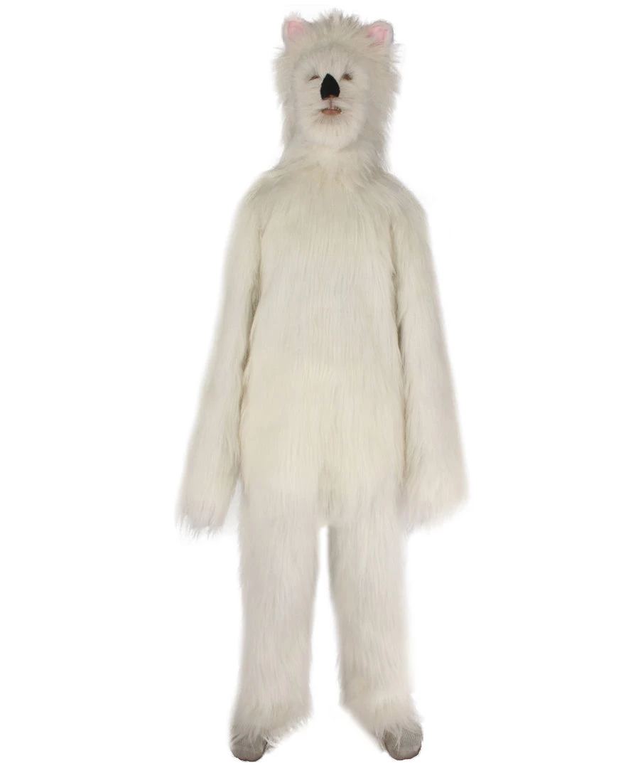 HPO Furry Dog Collection | Men's White Spiked Furry Dog Cosplay Costume With Tail 2 HPO Furry Dog Collection | Men's White Spiked Furry Dog Cosplay Costume With Tail
