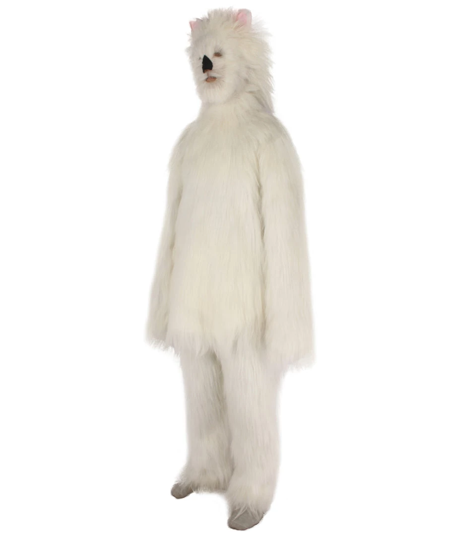 HPO Furry Dog Collection | Men's White Spiked Furry Dog Cosplay Costume With Tail 3 HPO Furry Dog Collection | Men's White Spiked Furry Dog Cosplay Costume With Tail
