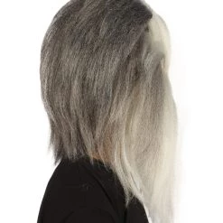 HPO Furry Dog Collection | Men's White And Grey Straight Furry Dog Cosplay Wig & Mask | Premium Breathable Capless Cap 12 HPO Furry Dog Collection | Men's White And Grey Straight Furry Dog Cosplay Wig & Mask | Premium Breathable Capless Cap