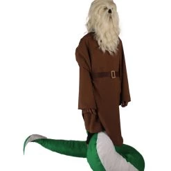 HPO Serpant Monk Costume | Men's White Brown And Green Straight Serpant Monk Cosplay Costume Bundle