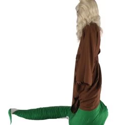 HPO Serpant Monk Costume | Men's White Brown And Green Straight Serpant Monk Cosplay Costume Bundle