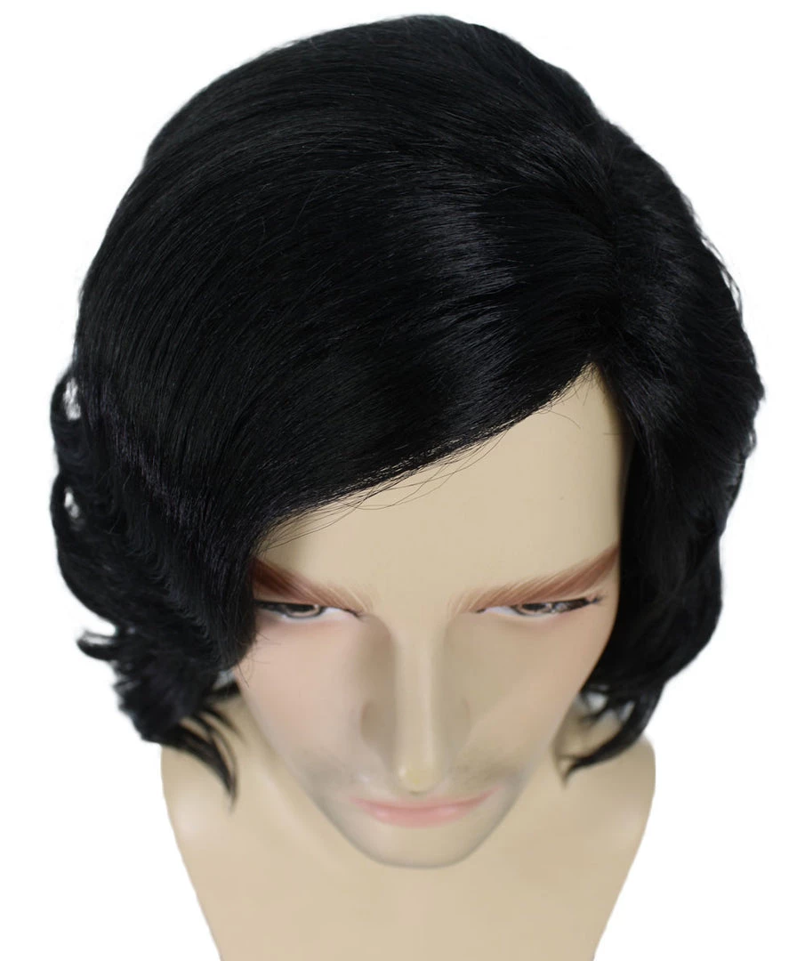 HPO Star Movie | Men's Medium Straight Black Wig | Premium Breathable Capless Cap 6 HPO Star Movie | Men's Medium Straight Black Wig | Premium Breathable Capless Cap