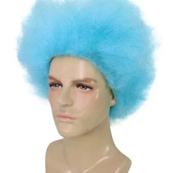 BC Dr Seuss Thing 1 & 2 | Men's Blue Color Straight Short Thing Wig