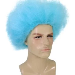BC Dr Seuss Thing 1 & 2 | Men's Blue Color Straight Short Thing Wig