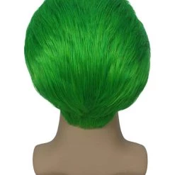 BC The Joker | Men's Green Color Slick Back Straight Psychotic Joker Wig 12 BC The Joker | Men's Green Color Slick Back Straight Psychotic Joker Wig