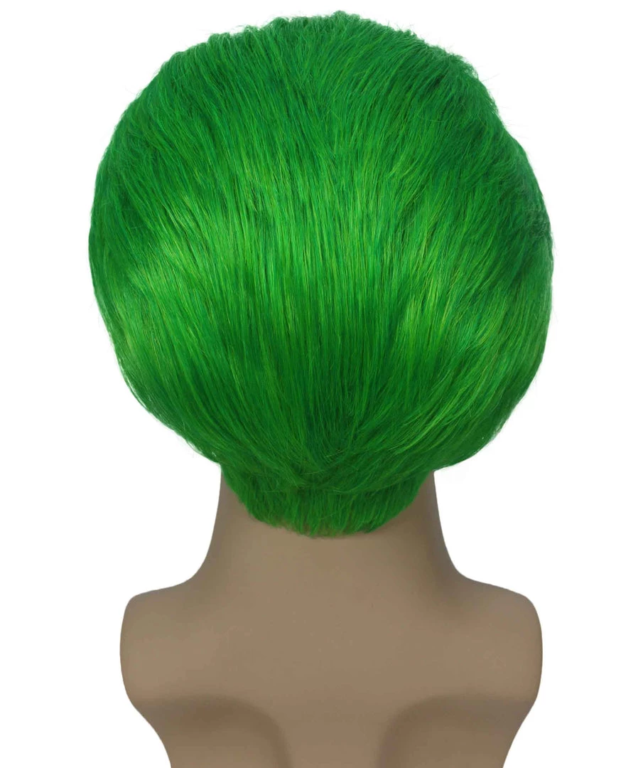 BC The Joker | Men's Green Color Slick Back Straight Psychotic Joker Wig 4 BC The Joker | Men's Green Color Slick Back Straight Psychotic Joker Wig