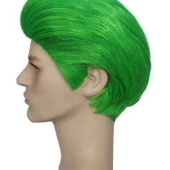 BC The Joker | Men's Green Color Slick Back Straight Psychotic Joker Wig 11 BC The Joker | Men's Green Color Slick Back Straight Psychotic Joker Wig