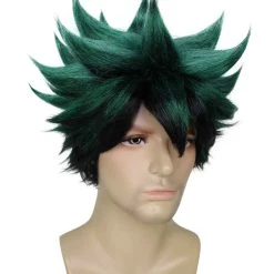 BC Adult Men's Dark Green Color Spiked Cosplay Wig 14 BC Adult Men's Dark Green Color Spiked Cosplay Wig