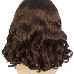 BC Adult Men's Dark Brown Color Wavy Shoulder Length Lumber Jack Wig With Full Mustache And Beard 12 BC Adult Men's Dark Brown Color Wavy Shoulder Length Lumber Jack Wig With Full Mustache And Beard