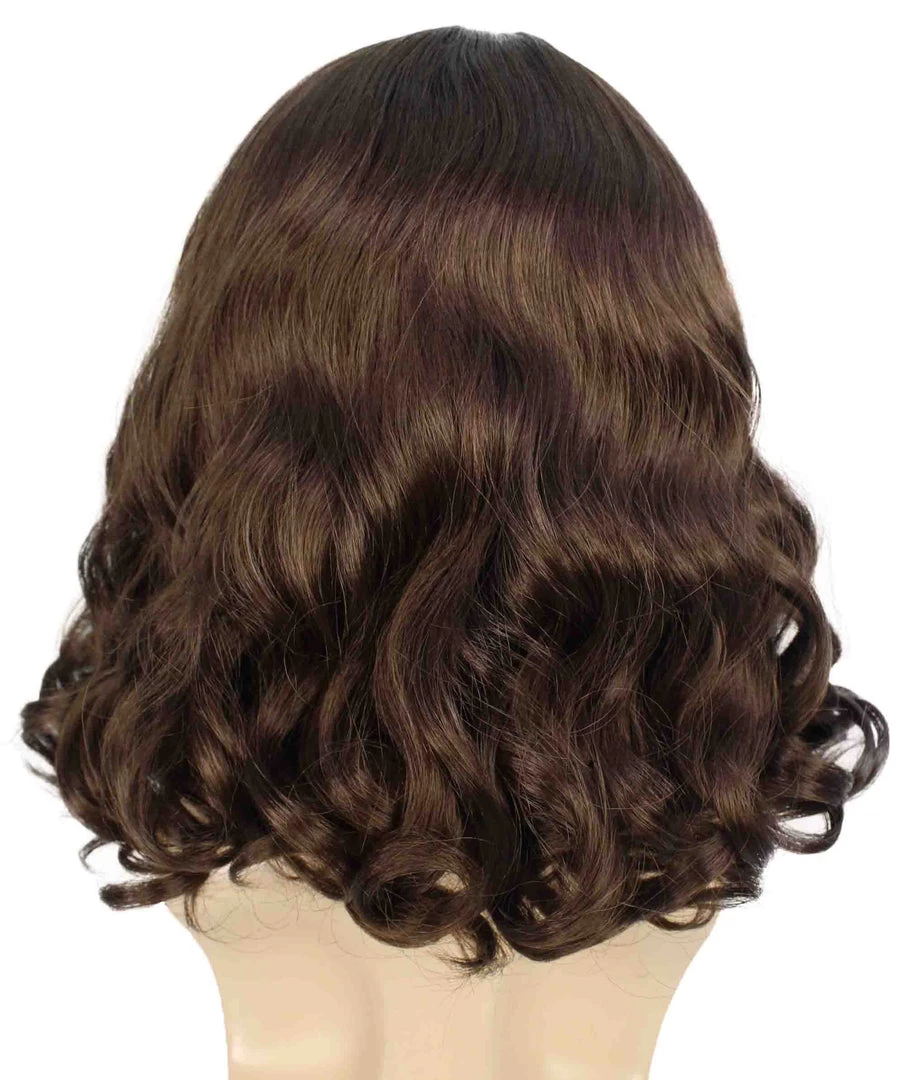 BC Adult Men's Dark Brown Color Wavy Shoulder Length Lumber Jack Wig With Full Mustache And Beard 4 BC Adult Men's Dark Brown Color Wavy Shoulder Length Lumber Jack Wig With Full Mustache And Beard