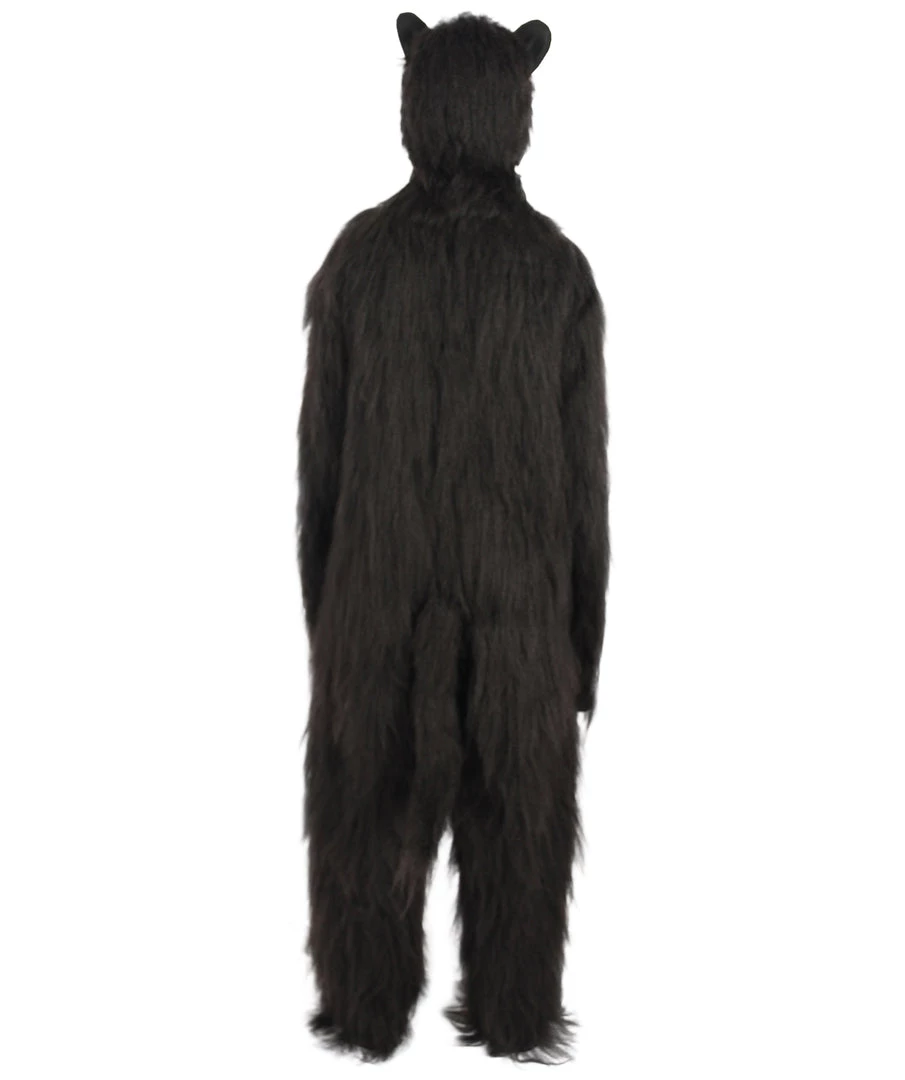 HPO Black Bear Costume With Mask - Long Synthetic Fibers Bundle Men's 5 HPO Black Bear Costume With Mask - Long Synthetic Fibers Bundle Men's