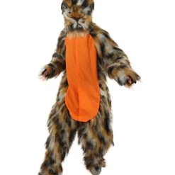 HPO Orange And Brown Spotted Leopard Costume With Mask - Long Synthetic Fibers Bundle Men's 10 HPO Orange And Brown Spotted Leopard Costume With Mask - Long Synthetic Fibers Bundle Men's