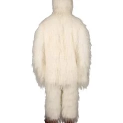 Men's HPO White Swan Costume With Mask - Long Synthetic Fibers Bundle