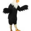 HPO White And Black Eagle Costume With Mask - Long Synthetic Fibers Bundle