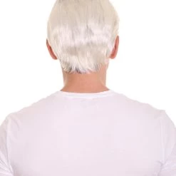 HPO Fantasy Wig For Cosplay | Gray Mens Wig | Premium Breathable Capless Cap