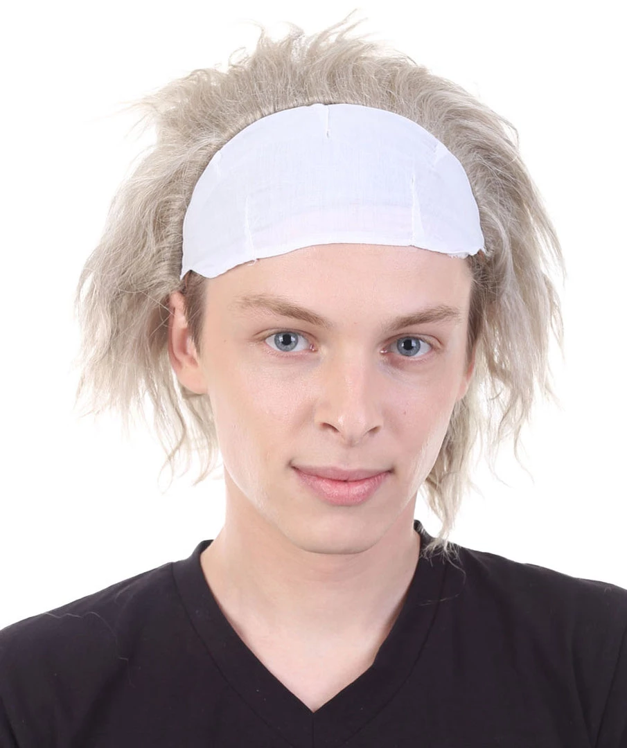 HPO Haunted House TV Mens Wig | White Celebrity Cosplay Halloween Wig 2 HPO Haunted House TV Mens Wig | White Celebrity Cosplay Halloween Wig