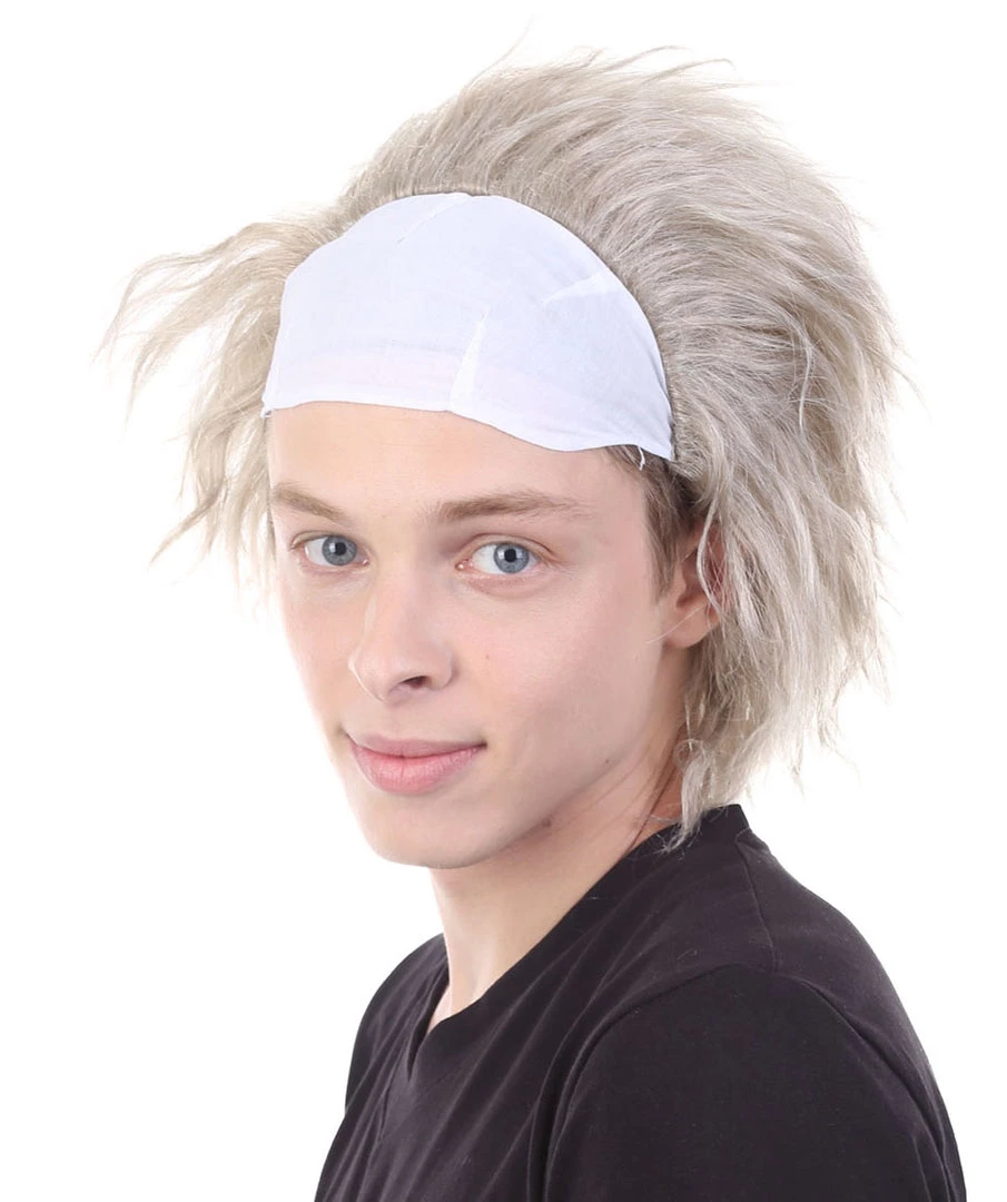HPO Haunted House TV Mens Wig | White Celebrity Cosplay Halloween Wig 3 HPO Haunted House TV Mens Wig | White Celebrity Cosplay Halloween Wig