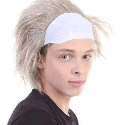 HPO Haunted House TV Mens Wig | White Celebrity Cosplay Halloween Wig 12 HPO Haunted House TV Mens Wig | White Celebrity Cosplay Halloween Wig