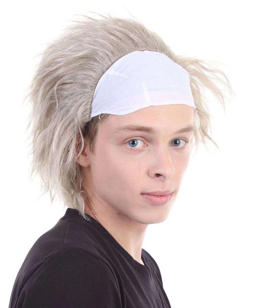 HPO Haunted House TV Mens Wig | White Celebrity Cosplay Halloween Wig 5 HPO Haunted House TV Mens Wig | White Celebrity Cosplay Halloween Wig