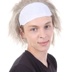 HPO Haunted House TV Mens Wig | White Celebrity Cosplay Halloween Wig 13 HPO Haunted House TV Mens Wig | White Celebrity Cosplay Halloween Wig