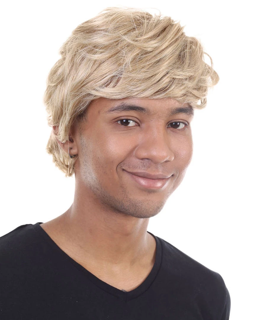HPO Men's Snow Movie Mens Wig | Blonde Cosplay Halloween Wig | Premium Breathable Capless Cap 5 HPO Men's Snow Movie Mens Wig | Blonde Cosplay Halloween Wig | Premium Breathable Capless Cap