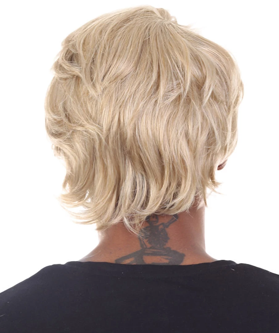 HPO Men's Snow Movie Mens Wig | Blonde Cosplay Halloween Wig | Premium Breathable Capless Cap 4 HPO Men's Snow Movie Mens Wig | Blonde Cosplay Halloween Wig | Premium Breathable Capless Cap