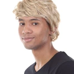 HPO Men's Snow Movie Mens Wig | Blonde Cosplay Halloween Wig | Premium Breathable Capless Cap 13 HPO Men's Snow Movie Mens Wig | Blonde Cosplay Halloween Wig | Premium Breathable Capless Cap