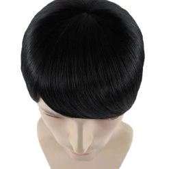 HPO 60's Mod Men Wig | Black Vintage Wig | Premium Breathable Capless Cap Men's