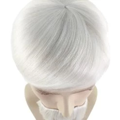 HPO Fastfood Mens Wig And Moustache | Cosplay Halloween Wig | Premium Breathable Capless Cap Men's 15 HPO Fastfood Mens Wig And Moustache | Cosplay Halloween Wig | Premium Breathable Capless Cap Men's