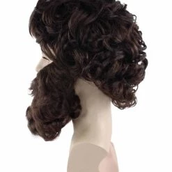 HPO Brown Pirate Mens Wig And Beard Set | Cosplay Halloween Wig | Premium Breathable Capless Cap 11 HPO Brown Pirate Mens Wig And Beard Set | Cosplay Halloween Wig | Premium Breathable Capless Cap