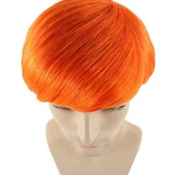 HPO Ginger Tony Mens Wig | Orange Cosplay Halloween Wig | Premium Breathable Capless Cap Men's